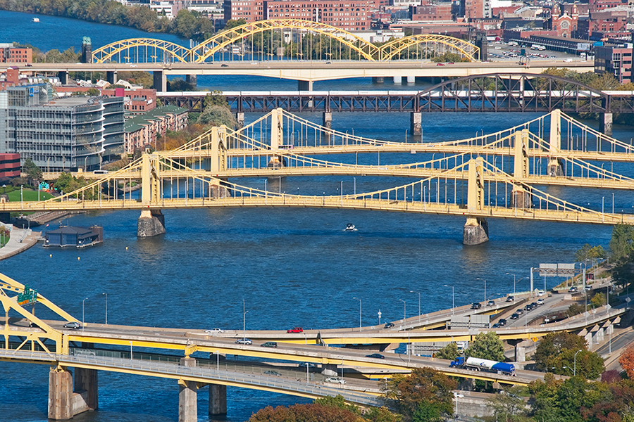 bridges in the city of Pittsburgh