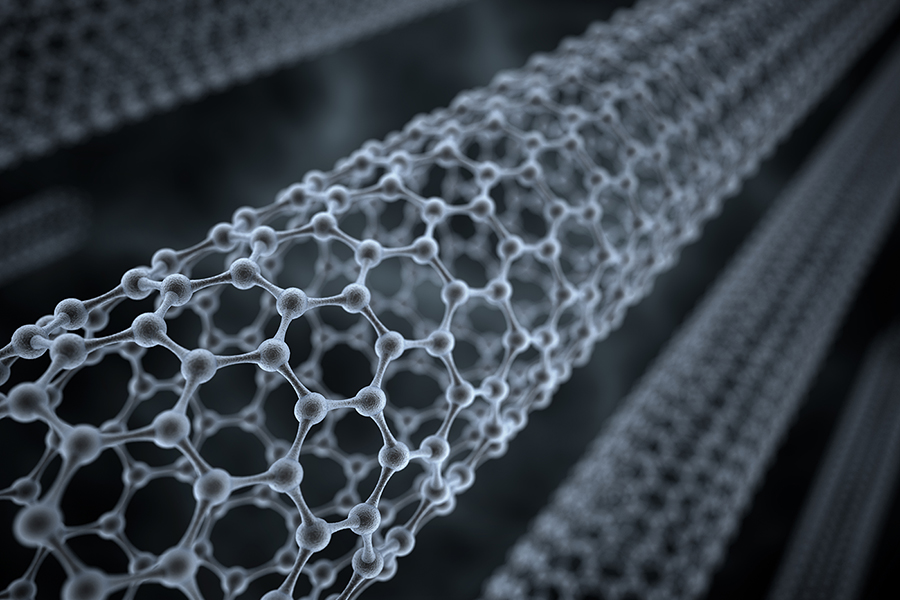 Close up image of carbon nanotubes