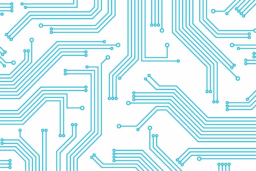 blue computer circuits