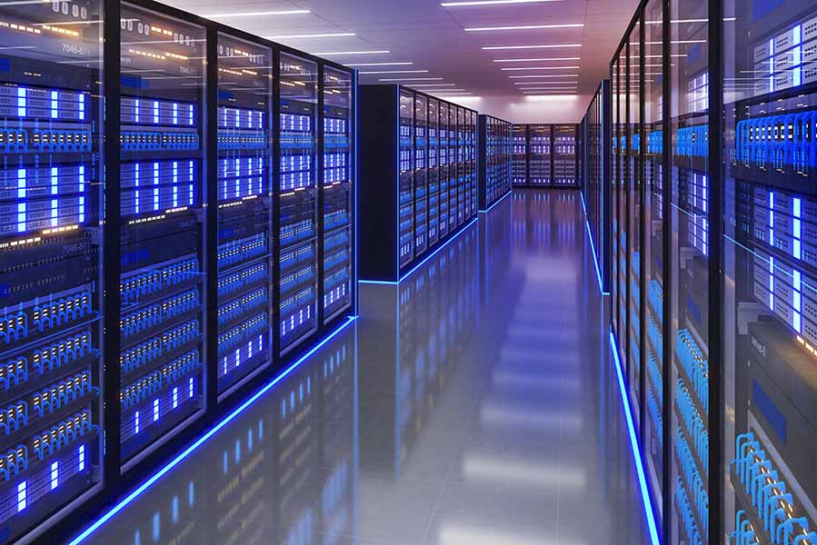 data center hallway