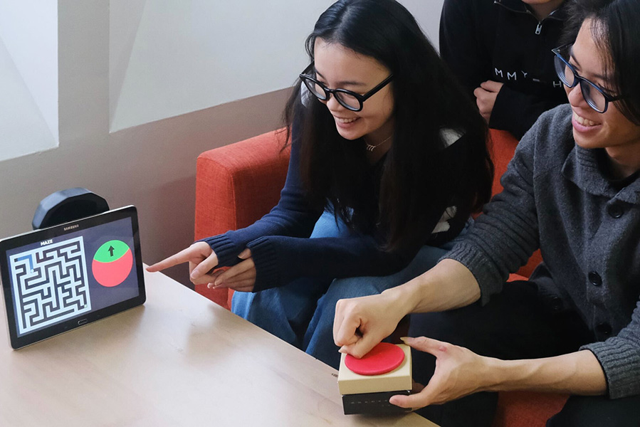 CMU researchers paired acoustic resonance sensors with machine learning to create a controller that is easier to manipulate than traditional models and could help people with limited fine-motor skills play video games.
